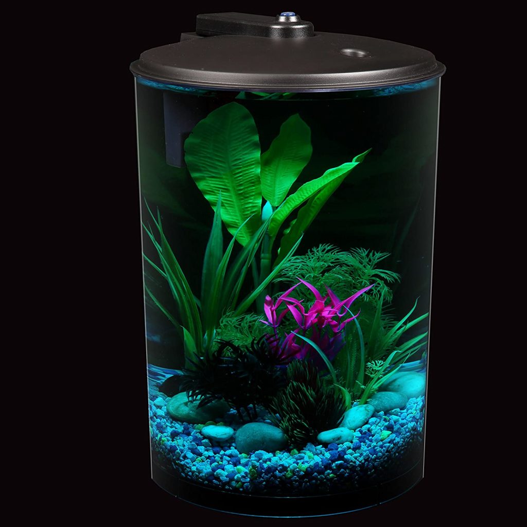 Koller Products 3 Gallon Tropical 360 View Aquarium Starter Kit