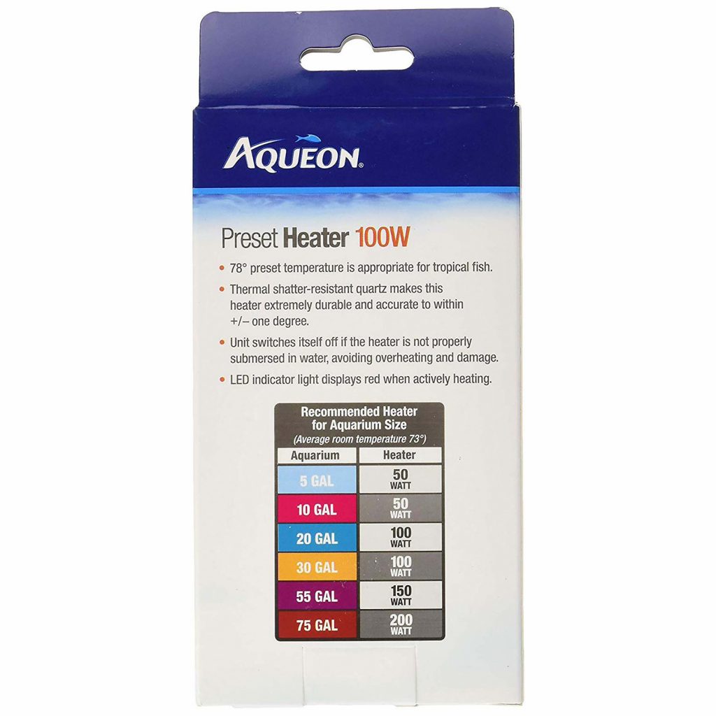 Aqueon 100W Preset Aquarium Heater Aquascaping Pro