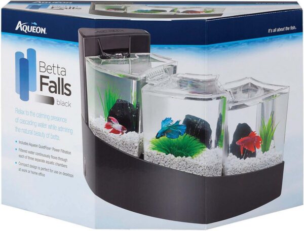 Betta Falls Black Aquarium Kit 2