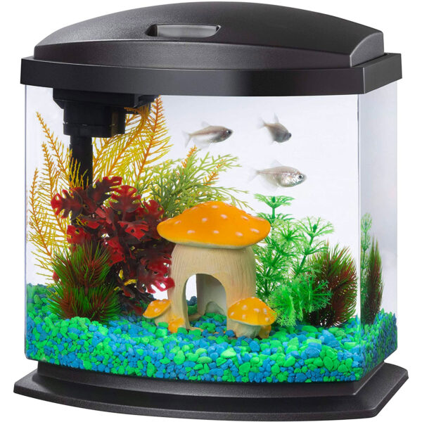 Aqueon LED 2.5 Gallon MiniBow SmartClean Fish Aquarium Kit Main